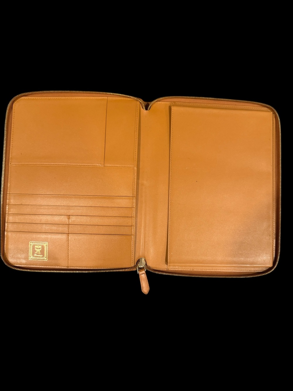 MCM Cognac Visetos Zip Around Portfolio Organizer Document Holder - Picture 2 of 13